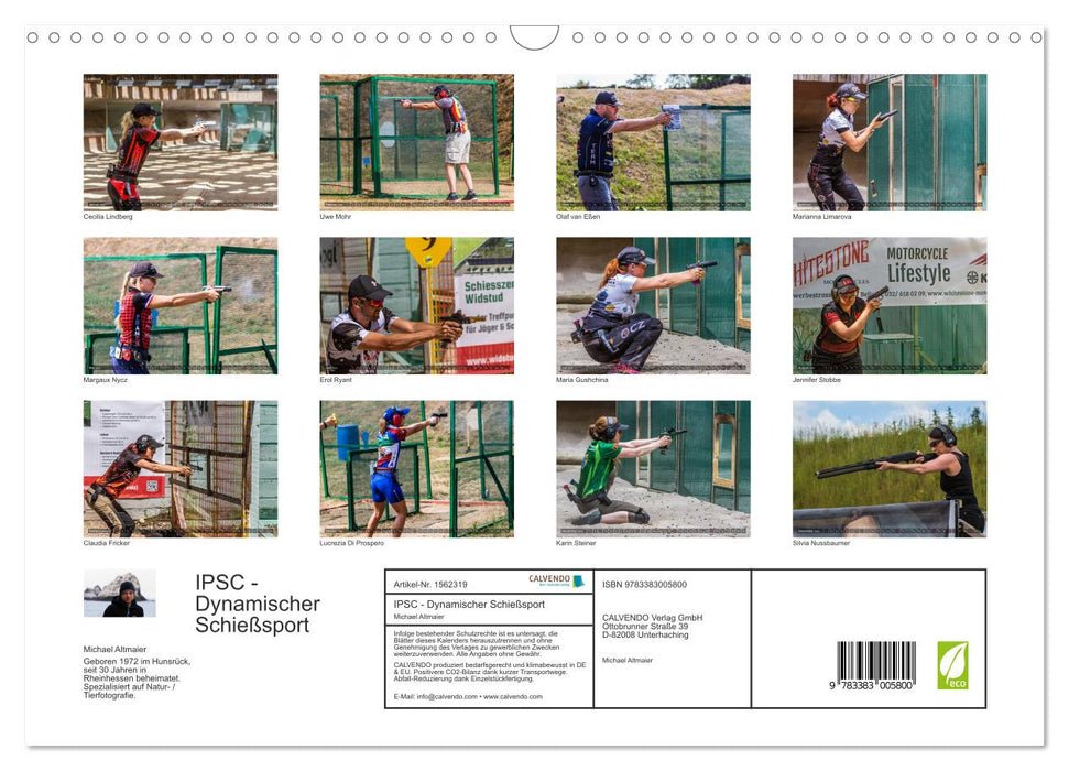 IPSC - Dynamic Shooting Sports (CALVENDO Wall Calendar 2024) 
