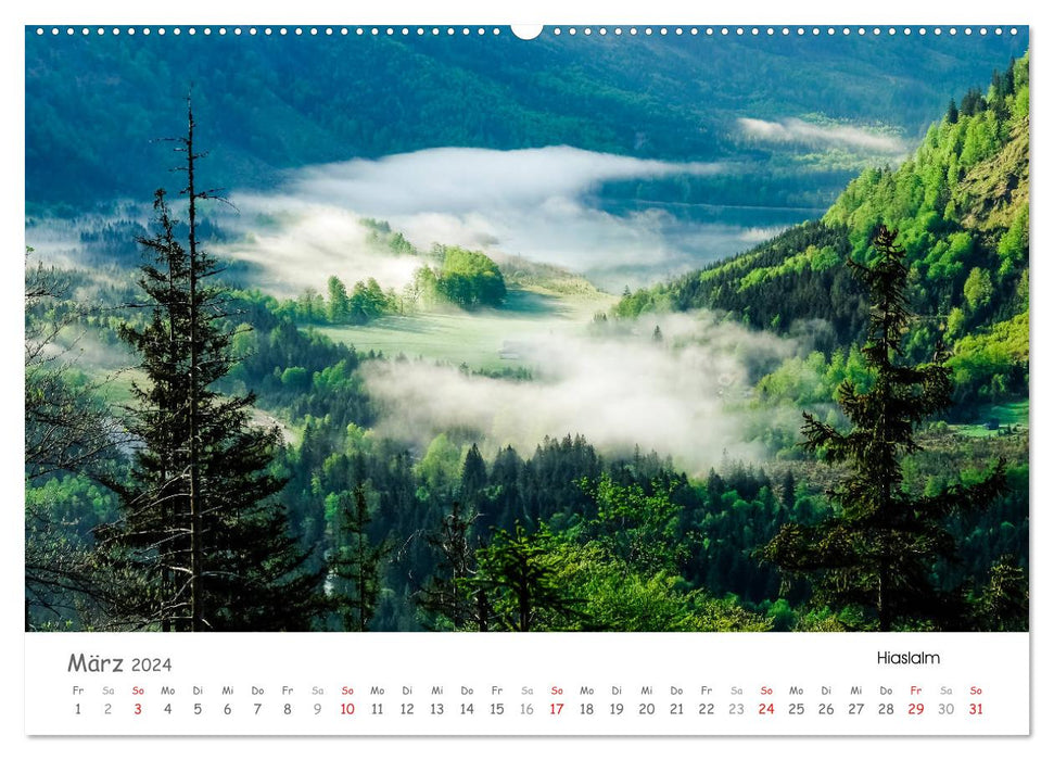 Hiking Gemma - Hikes in the Salzkammergut (CALVENDO Premium Wall Calendar 2024) 