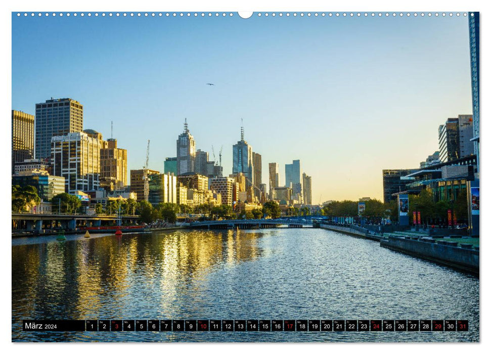 Metropolen der Welt - Melbourne (CALVENDO Premium Wandkalender 2024)