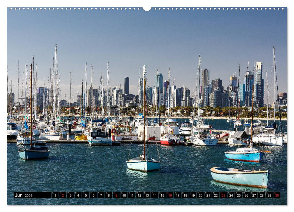 Metropolises of the World - Melbourne (CALVENDO Premium Wall Calendar 2024) 