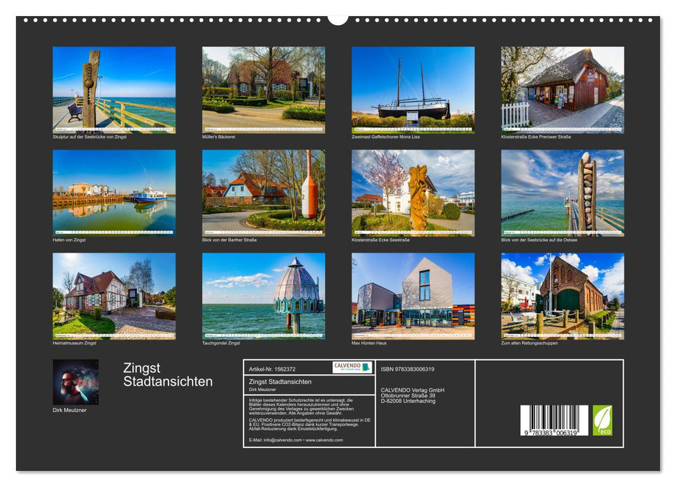 Zingst city views (CALVENDO Premium wall calendar 2024) 