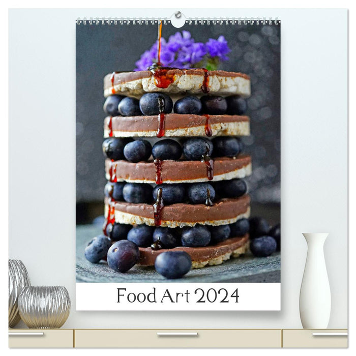 Food Art 2024 (Calendrier mural CALVENDO Premium 2024) 