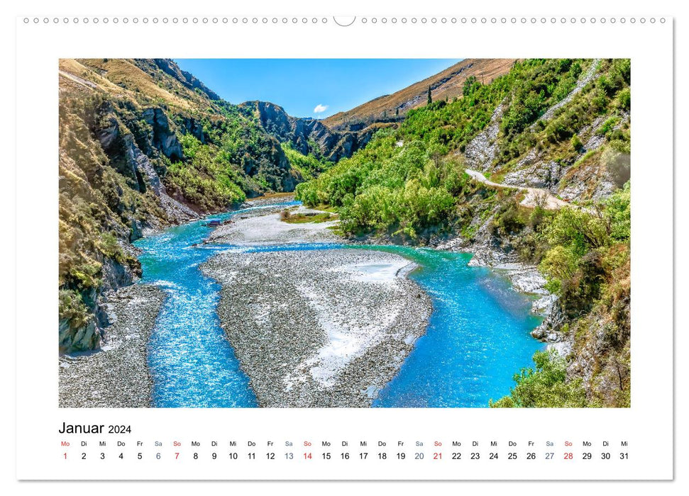 New Zealand - Skippers Canyon (CALVENDO wall calendar 2024) 