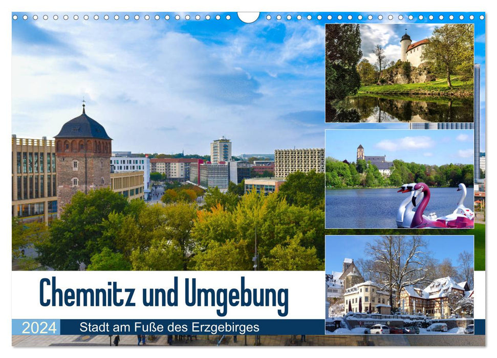 Chemnitz und Umgebung (CALVENDO Wandkalender 2024)