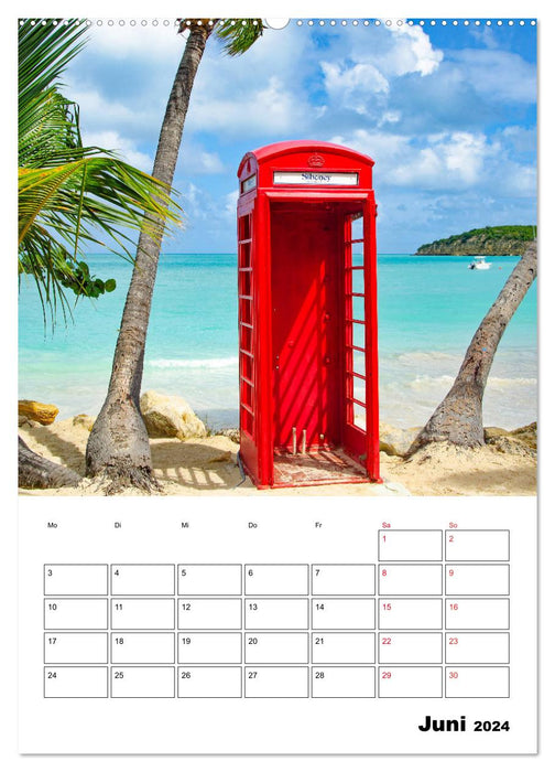 Karibik pur - mit Charme und Zauber (CALVENDO Premium Wandkalender 2024)
