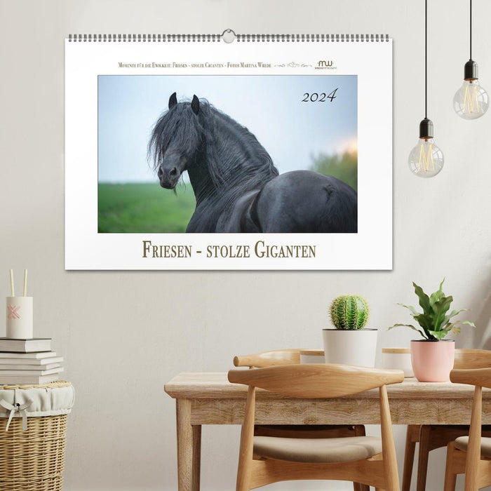 Frisians - proud giants (CALVENDO wall calendar 2024) 