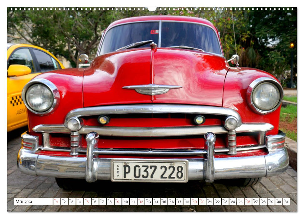 Chevy faces - the face of a car legend 1940 - 1959 (CALVENDO wall calendar 2024) 