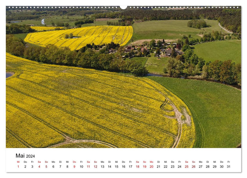 Sternberg dans le Mecklembourg - photos aériennes de Markus Rein (Calvendo Premium Wall Calendar 2024) 