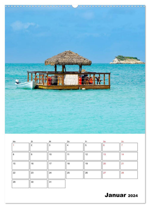 Karibik pur - mit Charme und Zauber (CALVENDO Wandkalender 2024)
