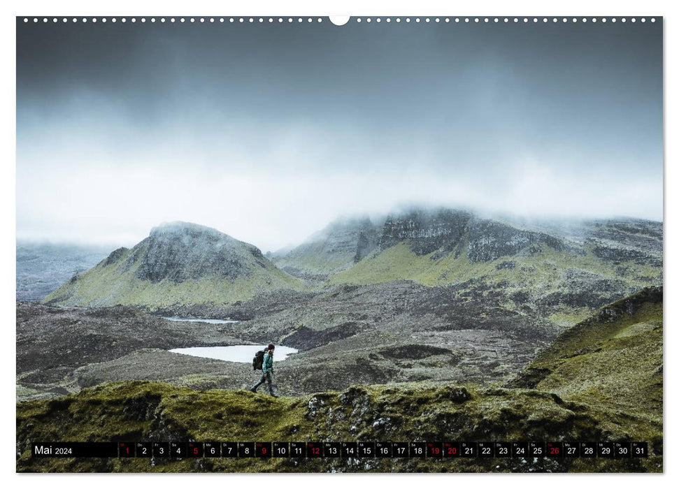 Île de Skye - le mauvais temps peut être si beau (Calvendo Premium Wall Calendar 2024) 