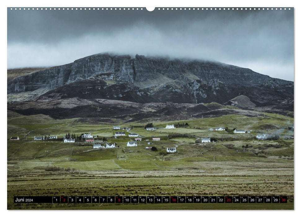 Isle of Skye - bad weather can be so beautiful (CALVENDO Premium Wall Calendar 2024) 