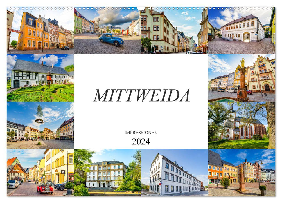 Mittweida Impressionen (CALVENDO Wandkalender 2024)