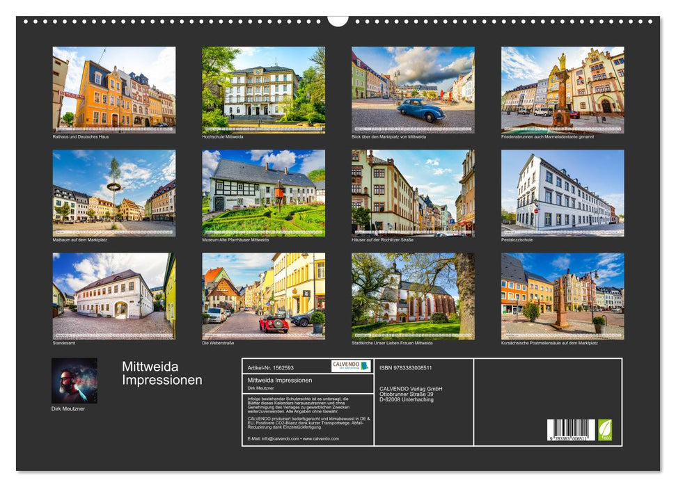 Impressions Mittweida (Calendrier mural CALVENDO 2024) 