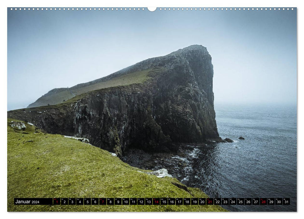 Île de Skye - le mauvais temps peut être si beau (calendrier mural CALVENDO 2024) 