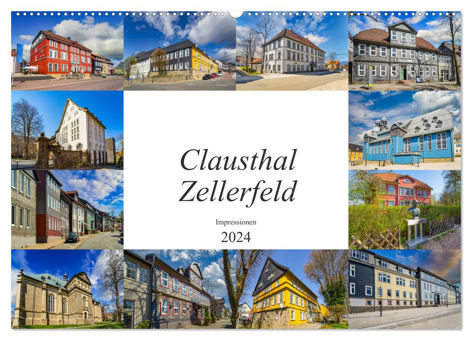 Impressions de Clausthal Zellerfeld (calendrier mural CALVENDO 2024) 