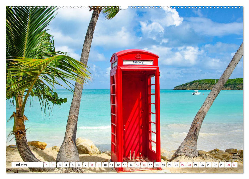 Karibische Momente - Eine Reise ins tropische Paradies (CALVENDO Premium Wandkalender 2024)