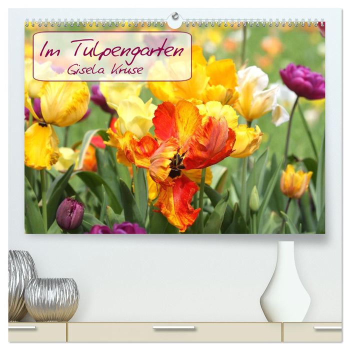 In the tulip garden (CALVENDO Premium Wall Calendar 2024) 