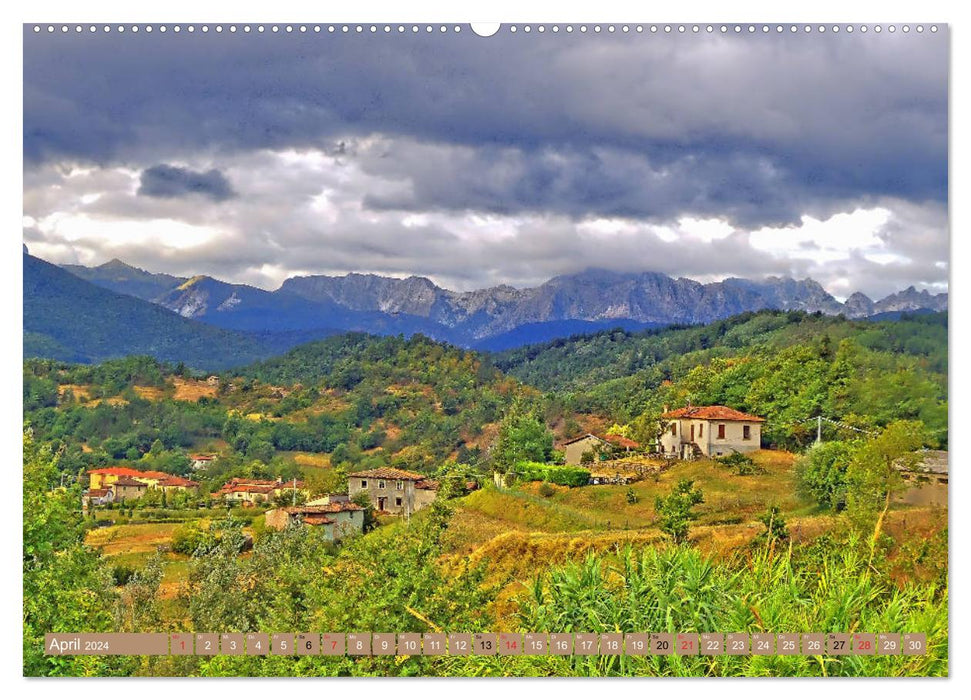 Garfagnana, Impressionen aus dem Norden der Toskana (CALVENDO Wandkalender 2024)