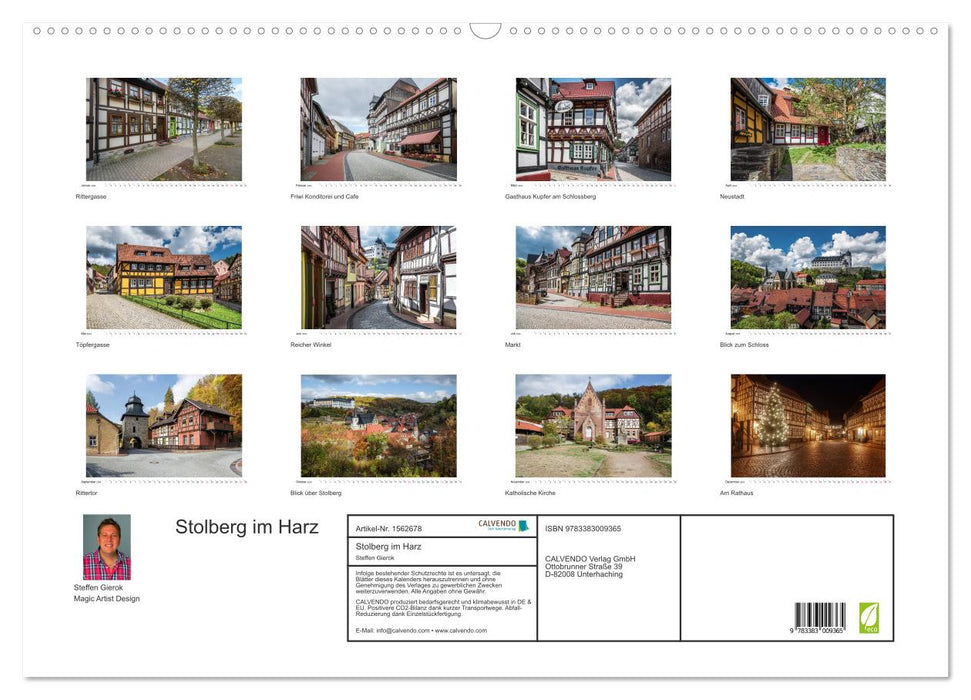Stolberg im Harz (CALVENDO Wandkalender 2024)