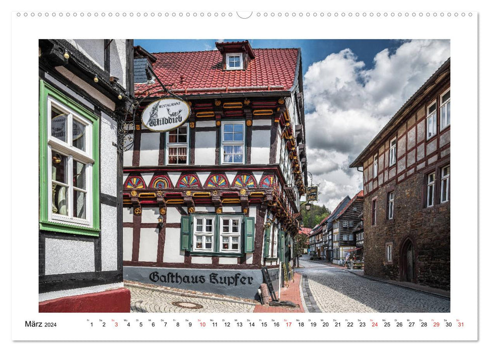 Stolberg dans le Harz (calendrier mural CALVENDO 2024) 