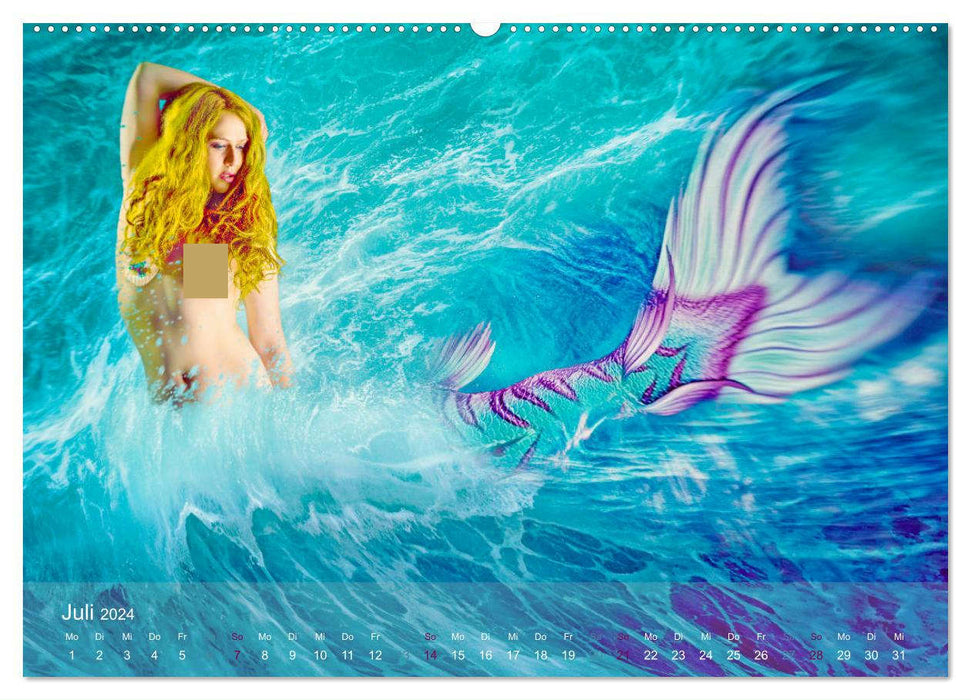 Meerjungfrauen - sagenumwobene Kreaturen (CALVENDO Premium Wandkalender 2024)