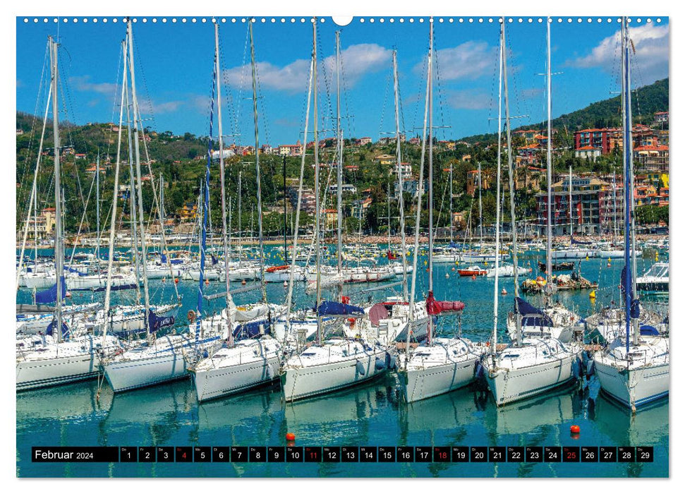 Colorful week in Liguria (CALVENDO Premium wall calendar 2024) 