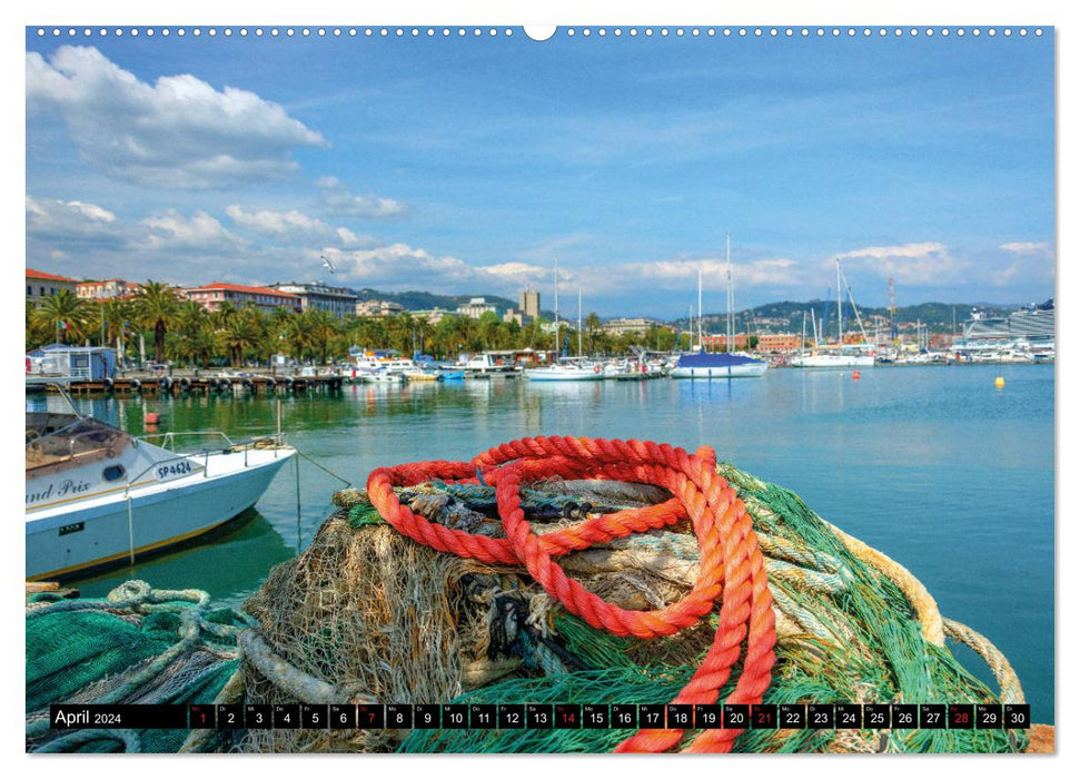 Colorful week in Liguria (CALVENDO Premium wall calendar 2024) 