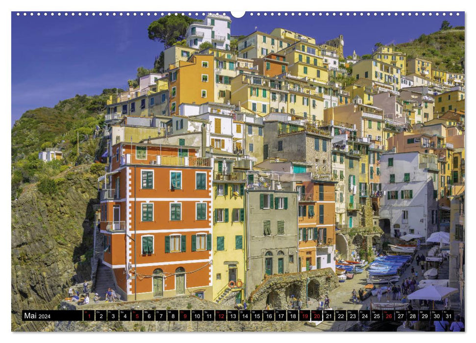 Colorful week in Liguria (CALVENDO Premium wall calendar 2024) 