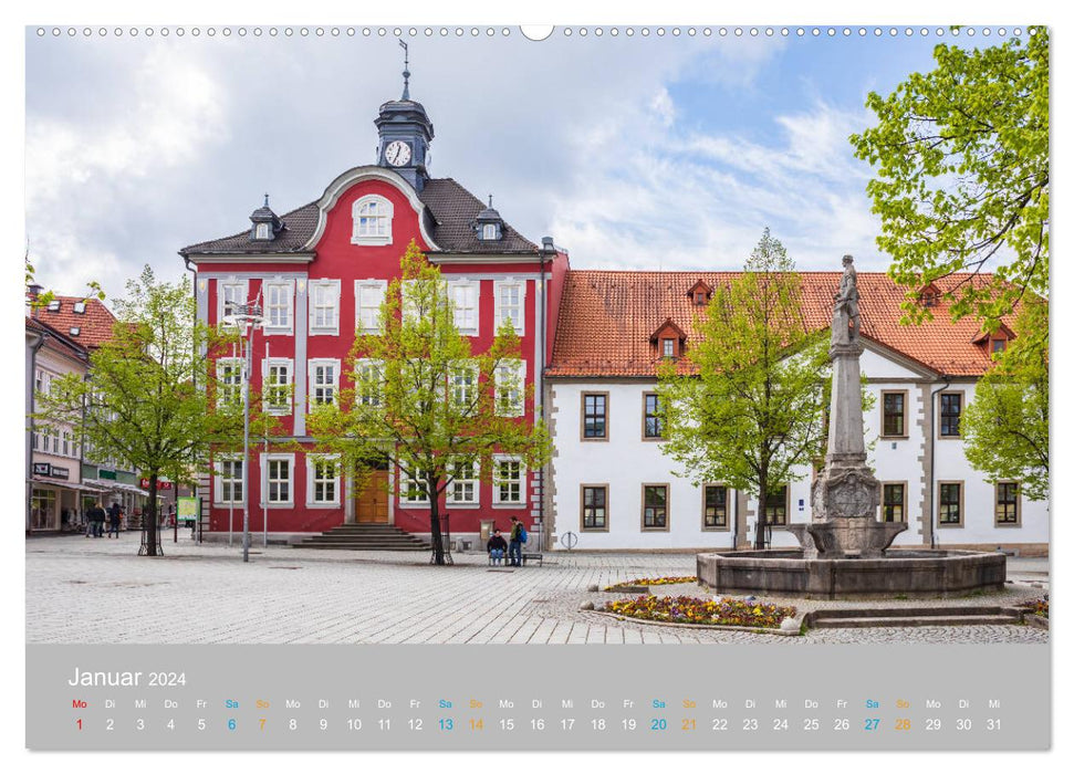 Suhl - the Thuringian weapons metropolis (CALVENDO Premium Wall Calendar 2024) 