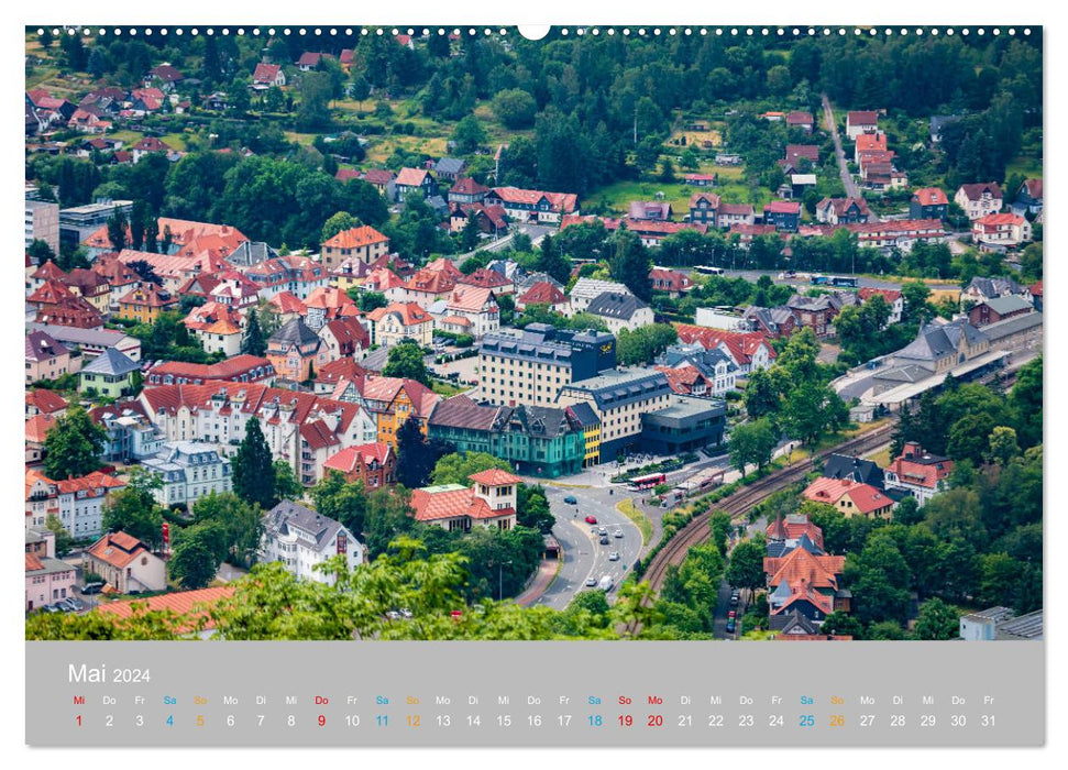 Suhl - the Thuringian weapons metropolis (CALVENDO Premium Wall Calendar 2024) 