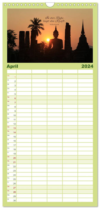 Ruhe und Gelassenheit 2024 (CALVENDO Familienplaner 2024)