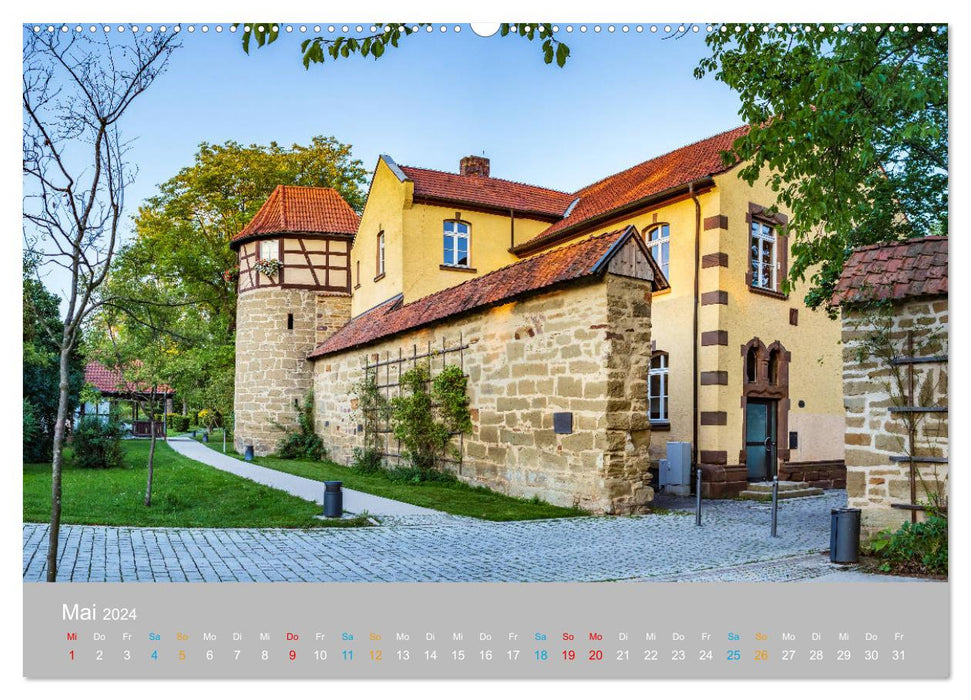 Bad Rodach - the thermal spa town in the heart of Germany (CALVENDO Premium Wall Calendar 2024) 