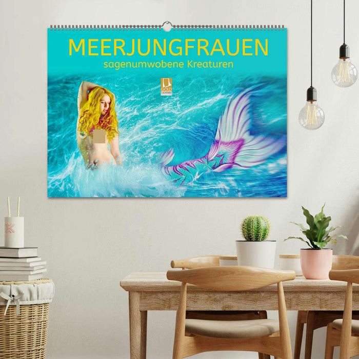 Meerjungfrauen - sagenumwobene Kreaturen (CALVENDO Wandkalender 2024)