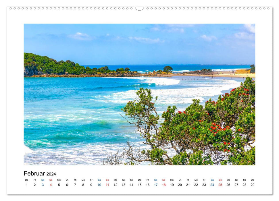 New Zealand - From Auckland to Queenstown (CALVENDO wall calendar 2024) 