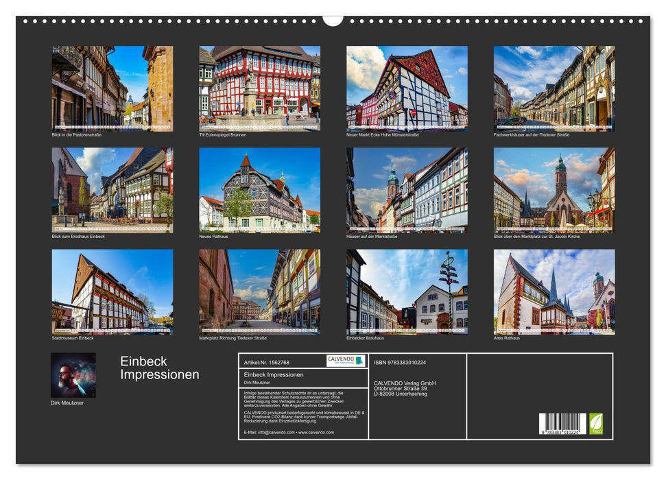 Impressions Einbeck (Calendrier mural CALVENDO 2024) 