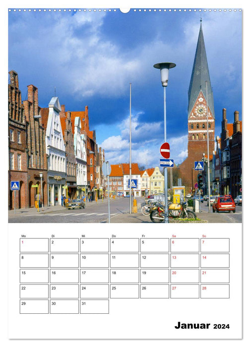 Lüneburg, from the most beautiful side (CALVENDO Premium Wall Calendar 2024) 