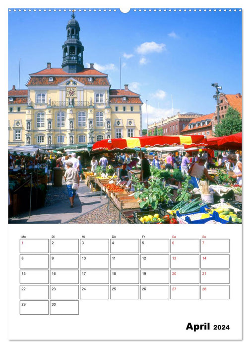 Lüneburg, from the most beautiful side (CALVENDO Premium Wall Calendar 2024) 