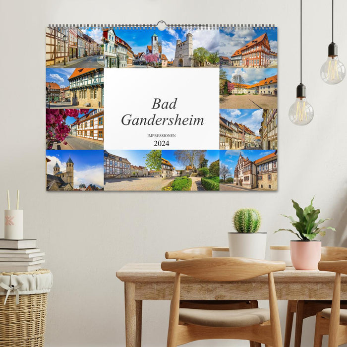 Impressions de Bad Gandersheim (calendrier mural CALVENDO 2024) 