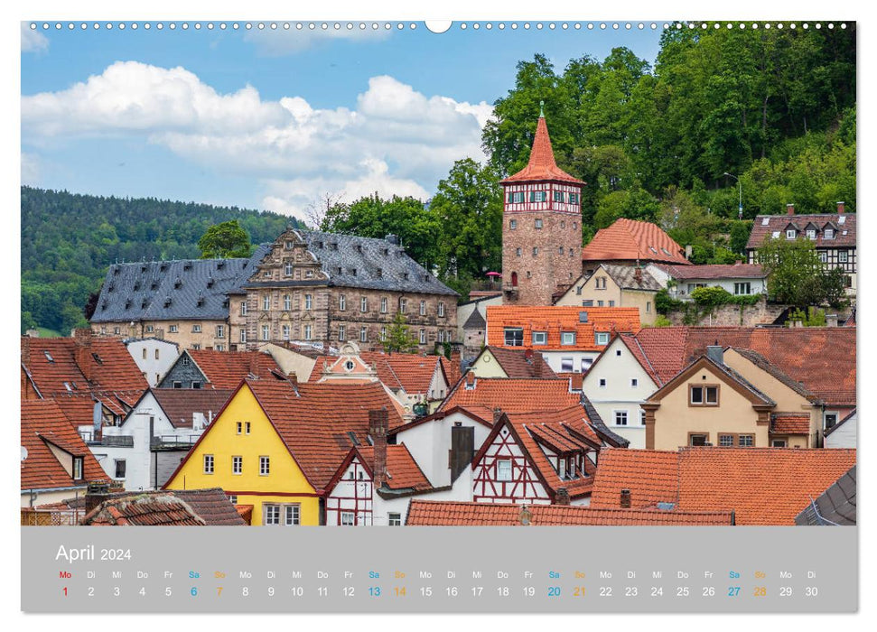 Kulmbach - au pied du Plassenburg (Calendrier mural CALVENDO Premium 2024) 