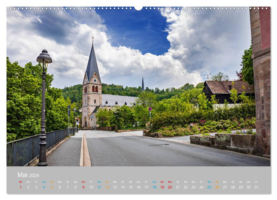 Kulmbach - zu Füßen der Plassenburg (CALVENDO Premium Wandkalender 2024)