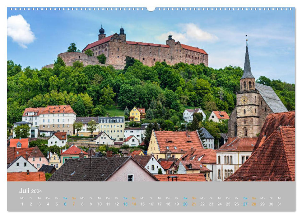 Kulmbach - at the feet of the Plassenburg (CALVENDO Premium Wall Calendar 2024) 