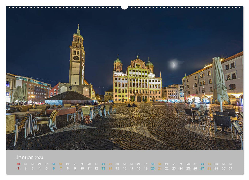 Augsbourg – Ville de la Renaissance (Calvendo Premium Wall Calendar 2024) 