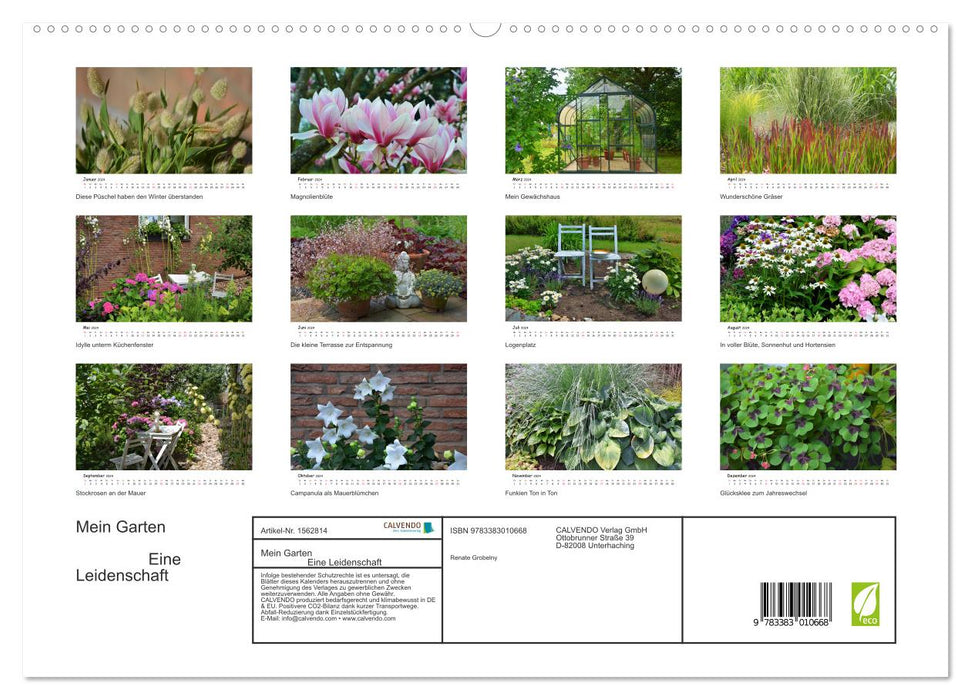 My Garden A Passion (CALVENDO Premium Wall Calendar 2024) 