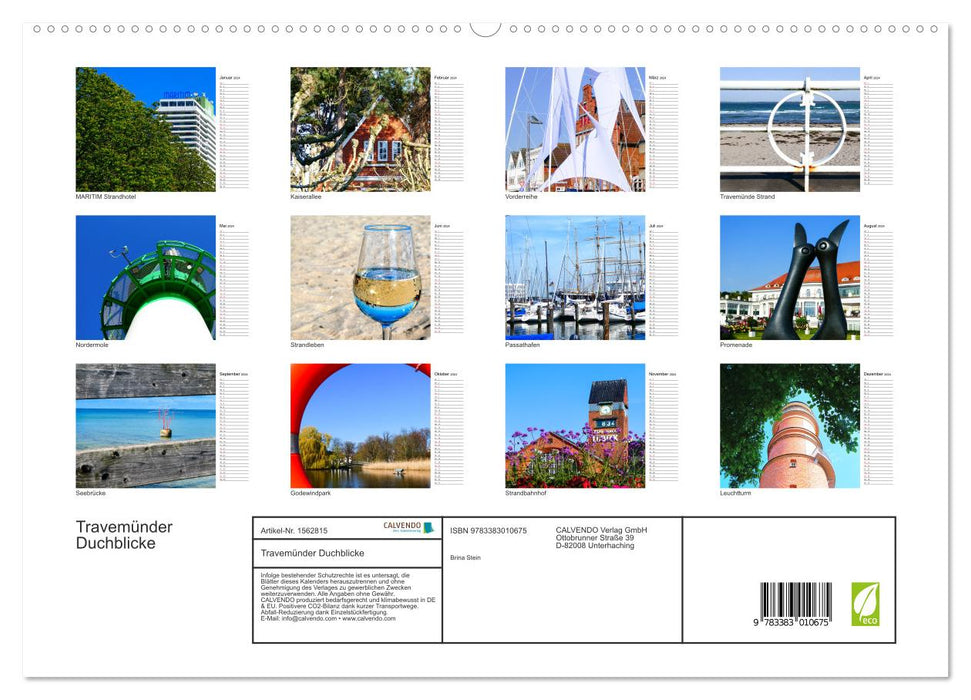 Travemünder Views (CALVENDO Premium Wall Calendar 2024) 
