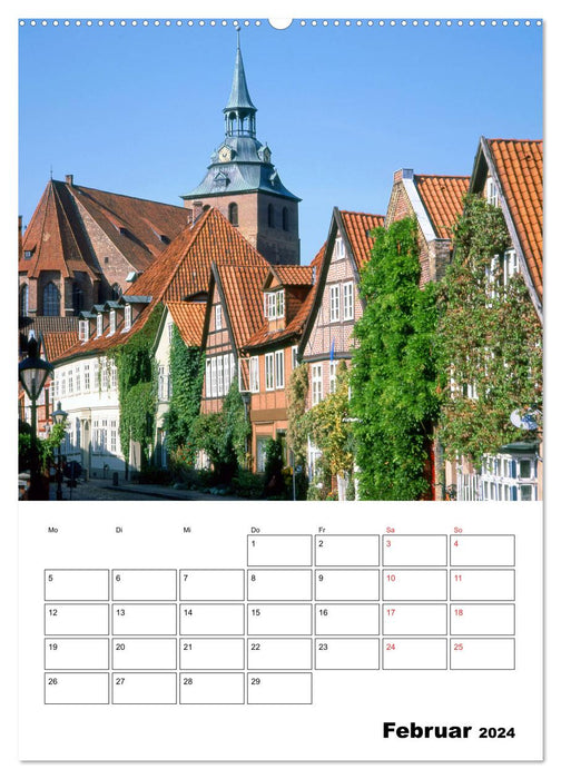 Lüneburg, from its most beautiful side (CALVENDO wall calendar 2024) 