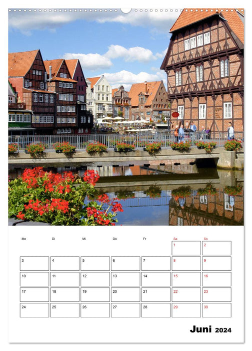 Lüneburg, from its most beautiful side (CALVENDO wall calendar 2024) 