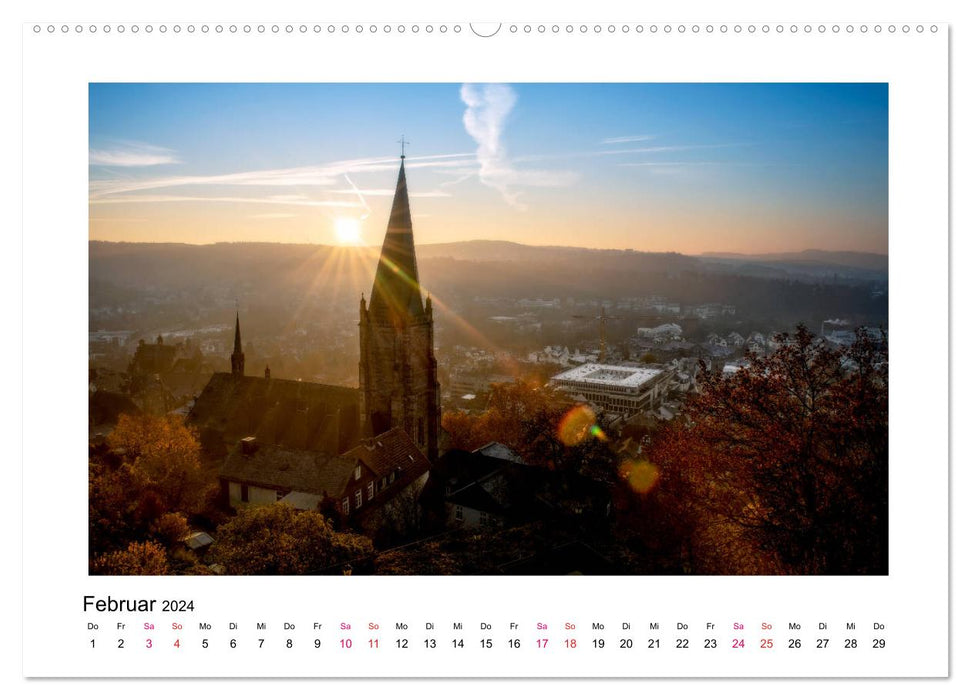 Marburger Ansichten (CALVENDO Premium Wandkalender 2024)
