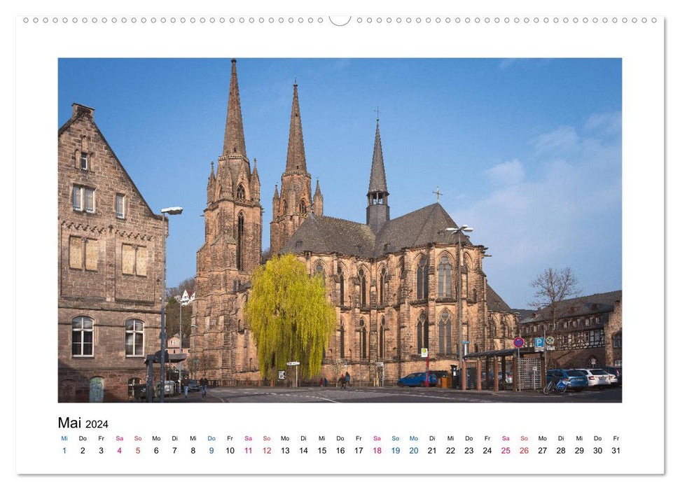 Marburger Ansichten (CALVENDO Premium Wandkalender 2024)