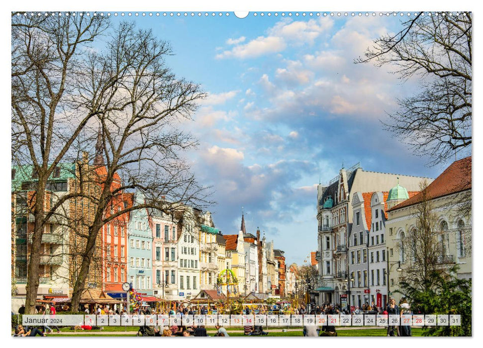 Rostock Impressionen (CALVENDO Premium Wandkalender 2024)