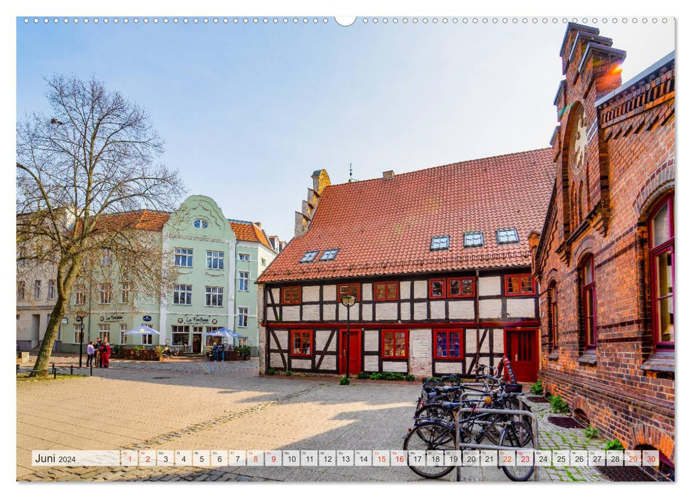 Rostock Impressionen (CALVENDO Premium Wandkalender 2024)